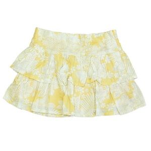 Janie and Jack Skirt Yellow and White Floral Print Size 12-18 Months